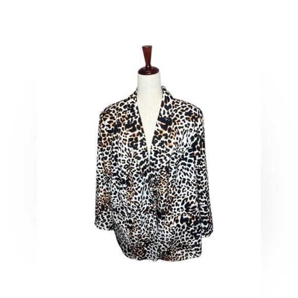 Jessica London Cheetah Print Blazer - Picture 1 of 4